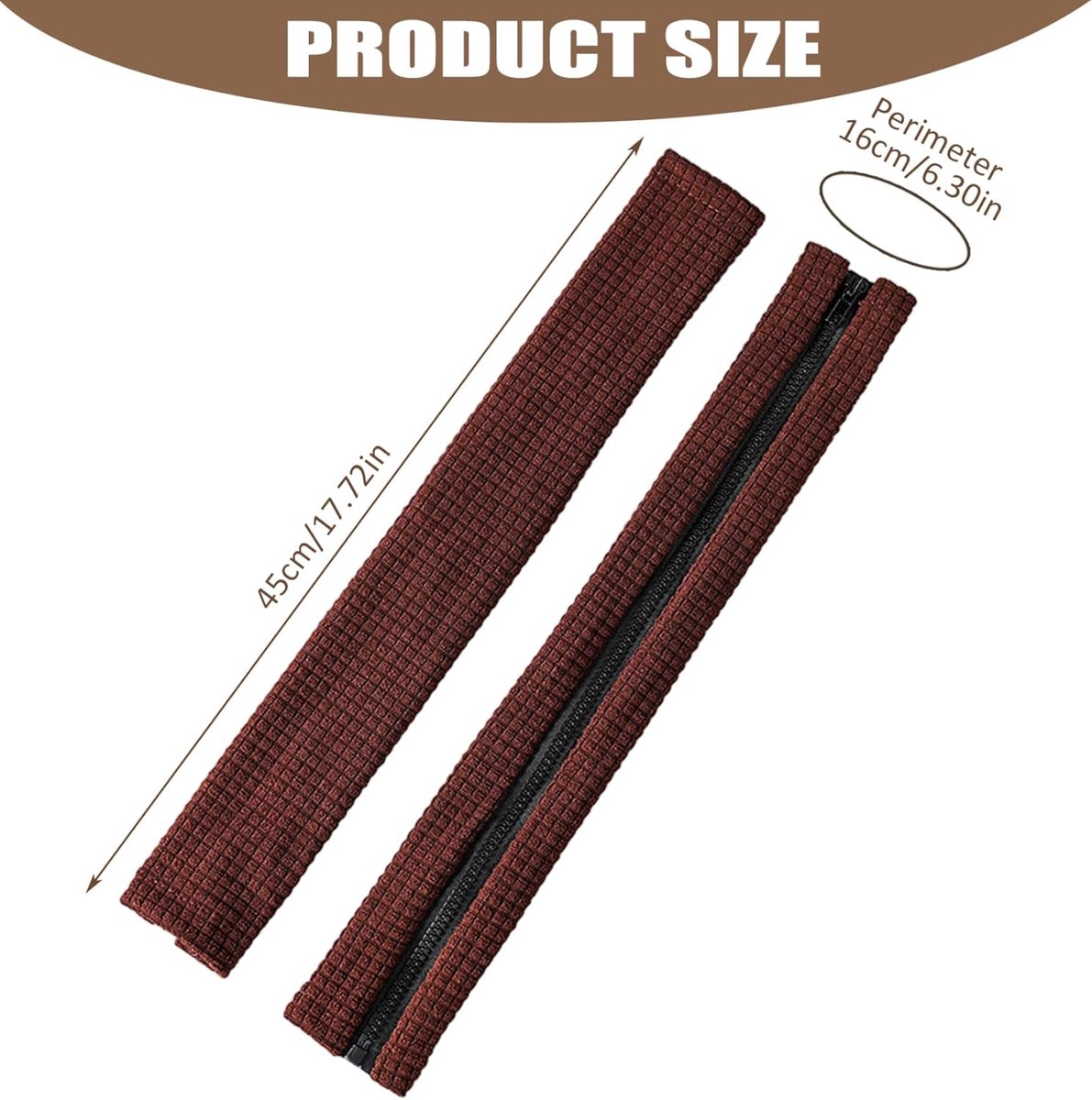1 pair - office chair armrest covers - Office chair armrest cover - Computer chair armrest cover - Removable - Elastic - Waterproof - Chair armrest covers — image 2