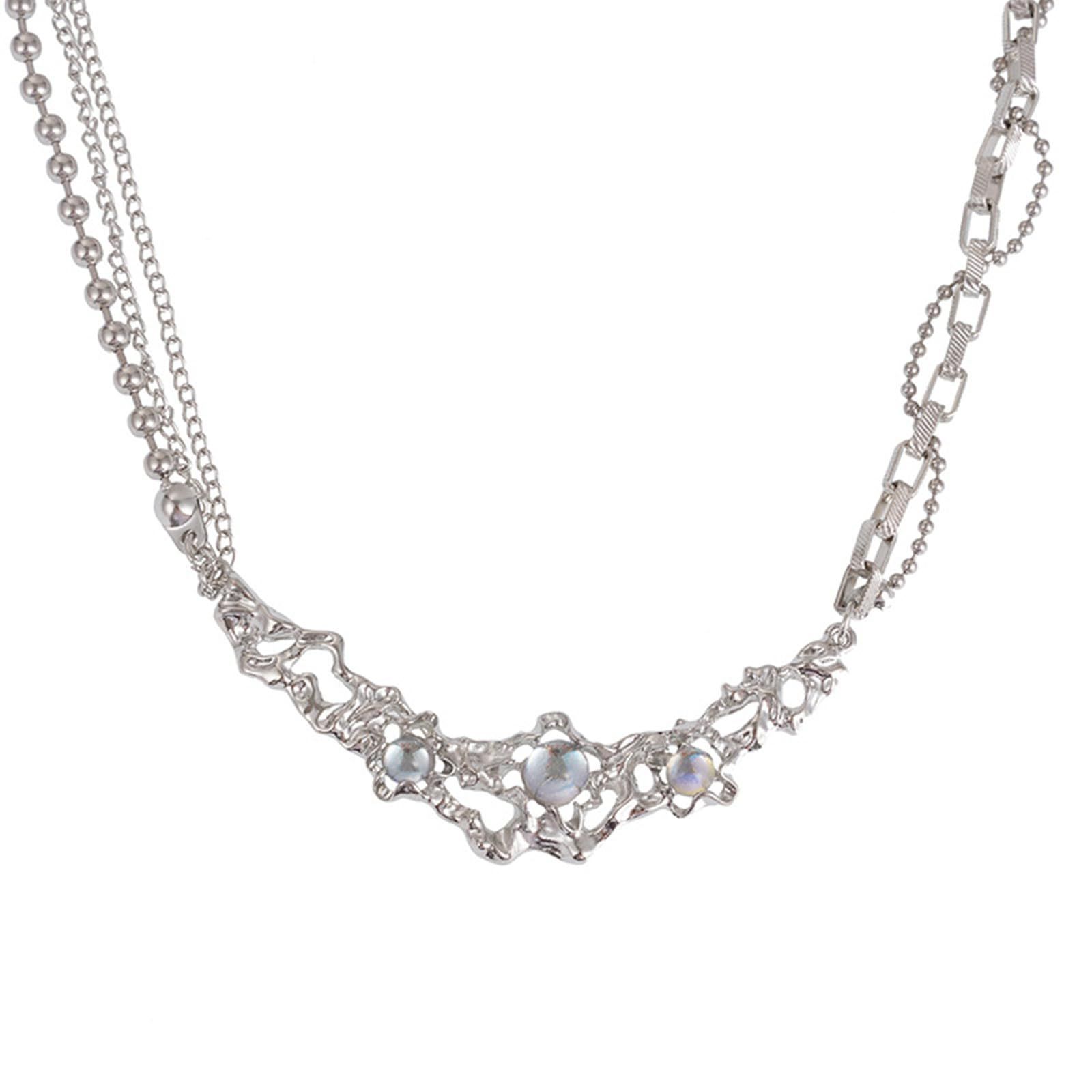 Irregular Necklace Pendant Metal Women's Design Collar Chain Star Fashion Jewelry Suitable for wearing on various holidays