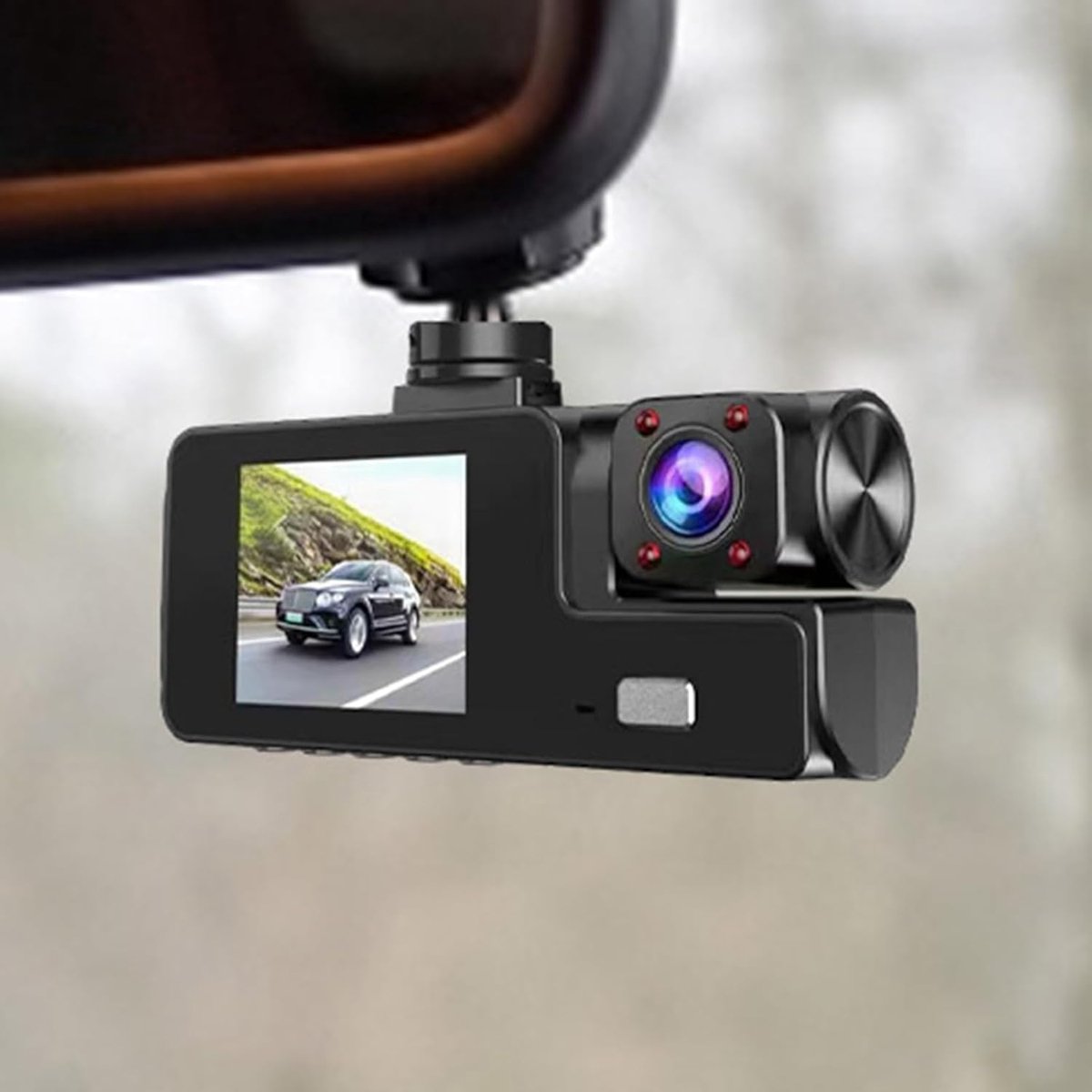 Dashcam - Dual lens 1080p - HD video recorder, wide viewing angle - Loop recording - For safety while driving, parking and traveling — image 4