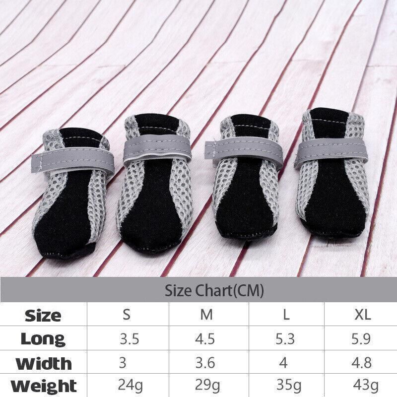 4Pcs XL Size Anti Slip Waterproof Protective Dog Shoes Rain Boots Pet Socks Booties - Green — image 6
