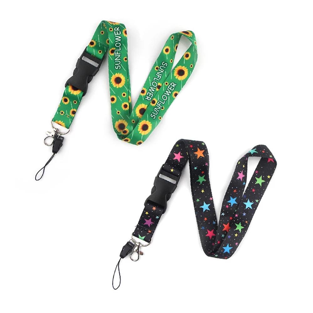 Smooth Sunflower, Stars Lanyard Black โ image 2