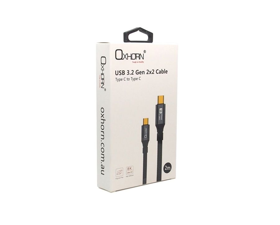 OXHORN CB-CC-322 USB C 3.2 Gen 2x2 Cable 2m — image 6
