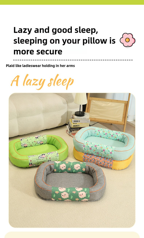Size M Blue Cozy Pet Bed for Small Dogs and Cats - Durable & Chew-Resistant Nest for All Seasons โ image 6