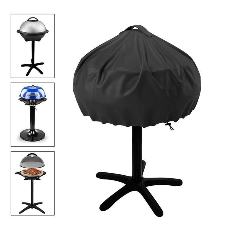 Grill Cover for Electric Grill, Easy Take Off Handle Design, All Weather Resistant Small Round Grill Cover — image 2