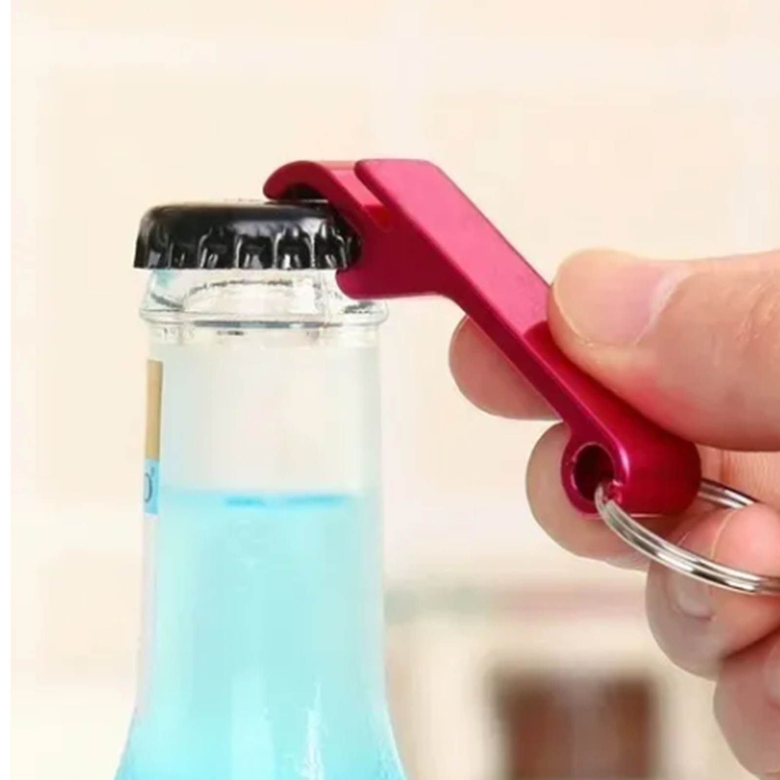 50pcs Keychain Bottle Opener Aluminum Alloy Mini Pocket Beer Beverage Opener Colorful Metal Bottle Opener — image 5