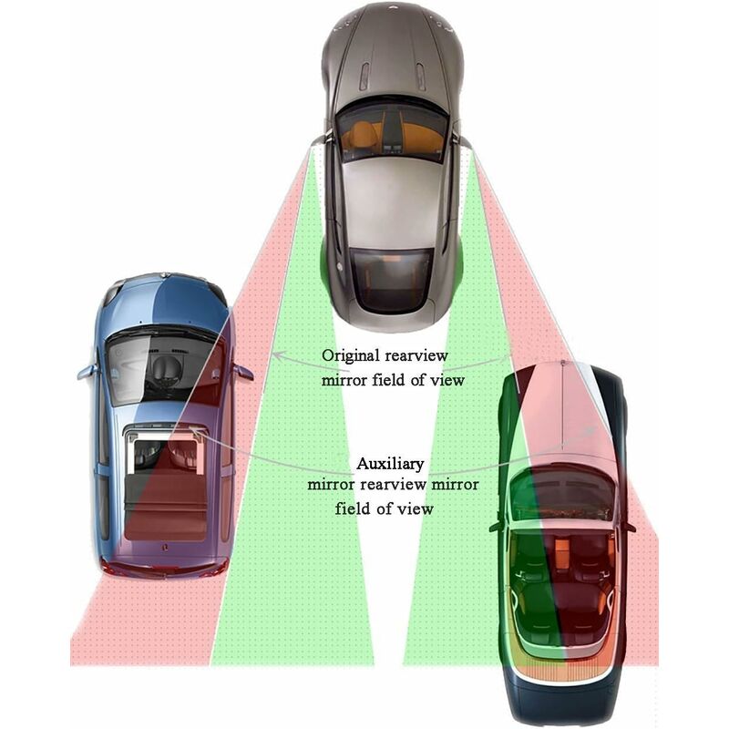 360° ROtate Blind Spot Mirror,Adjustable Wide Angle Rearview Mirror Hd Glass Convex Side View Mirror For Car — image 3