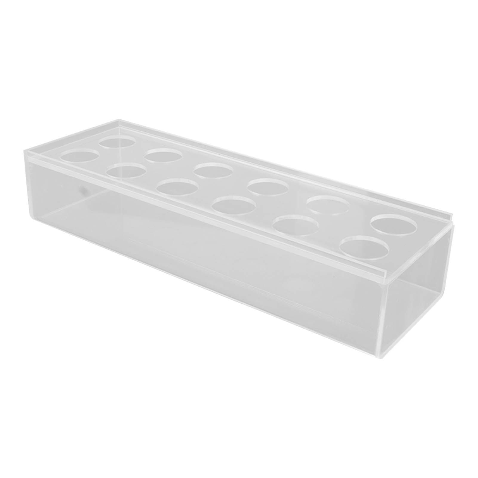 Clear Acrylic Flower Vase Multi Holes Elegant Decorative Long Rectangle Vase for Wedding Home Dining Table Decor 30cm/11.7in — image 2