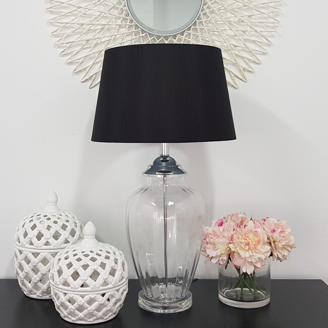 Lattice Decorative Lidded Jar Tall Flower Motive 29cm — image 2