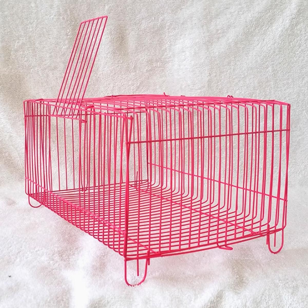 4pcs Wire Simple Bird Cage Hamster Cage Portable Small Animal Enclosure Set — image 6