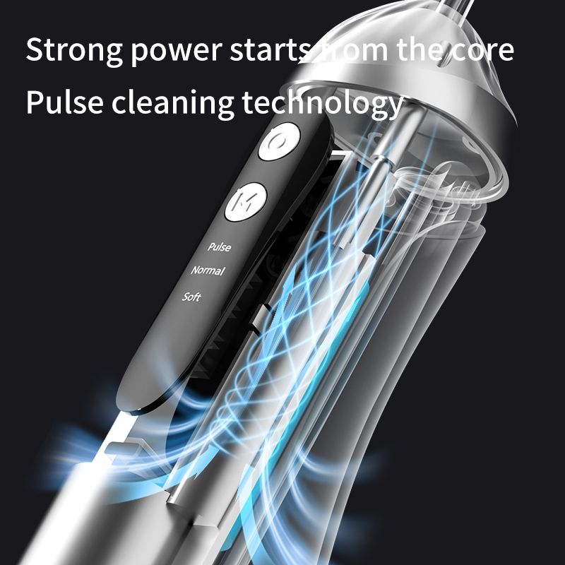 Portable Electric Water Flosser, 3-Speed High-Pressure, Orthodontic Home Oral Care Water Flosser - Blue โ image 5