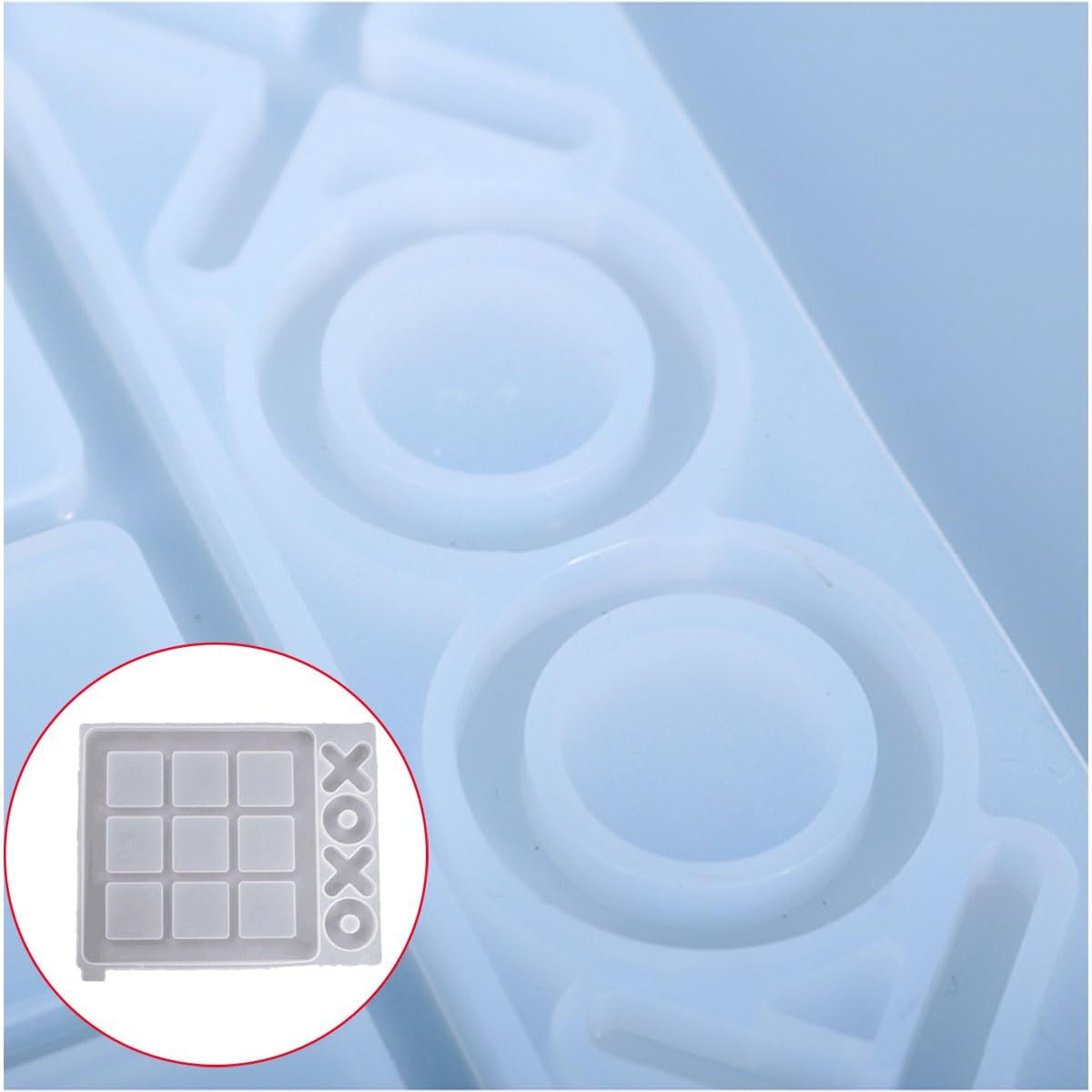 Large Resin Mold Molds for Resin Casting, Large Epoxy Resin Silicone Molds for DIY Tabletop Board Game,Travel Game — image 2
