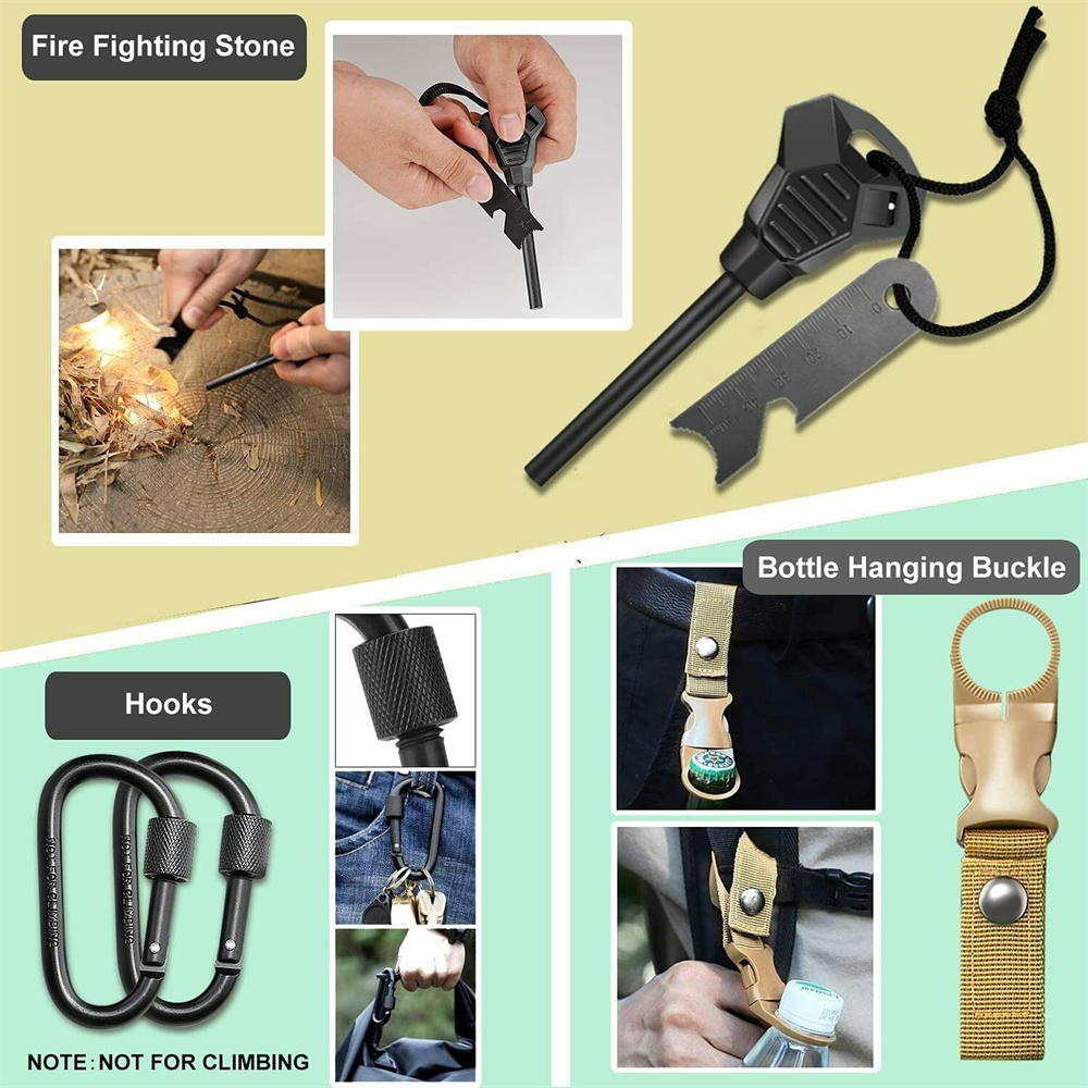 32 In 1 Emergency Survival Equipment Kit Camping SOS Tool Sports Tactical Hiking — image 4