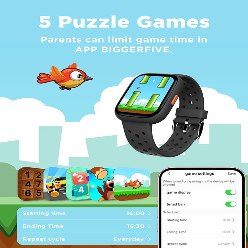 Blue Kids Smart Watch Fitness Tracker with Pedometer Heart Rate Monitor and 14 Sport Modes IP68 Waterproof Watch for Boys and Girls — image 3