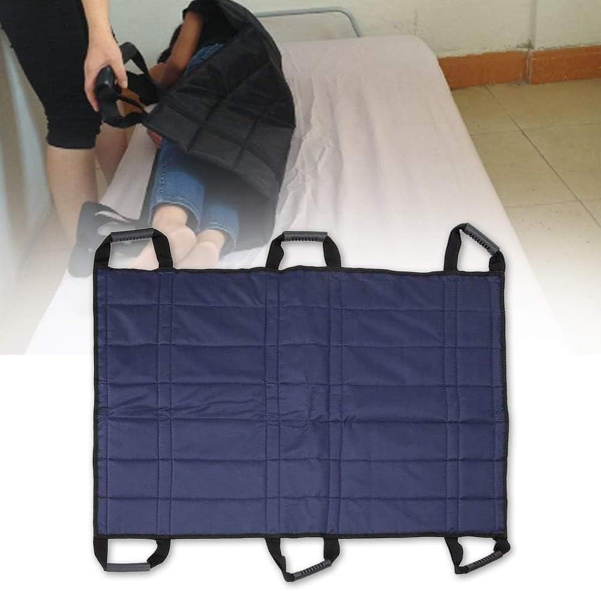 Patient Aid Positioning Bed Pad with Handles Bedding Protector Liner Incontinence Mattress Multi-Purpose Positioning Mattress — image 5