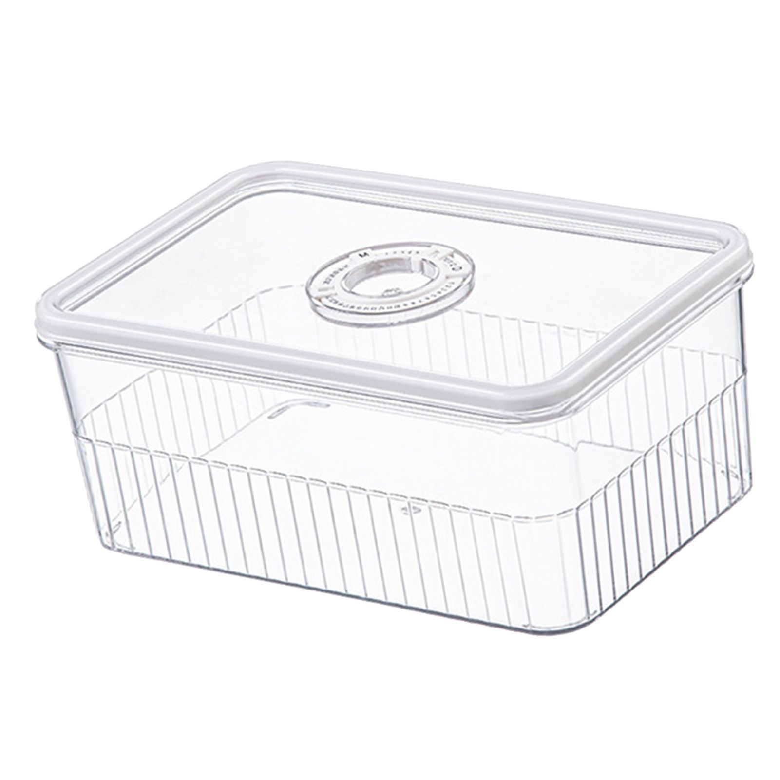 Refrigerator Storage Box with Lids Plastic Transparent Sealed Fridge Food Storage Containers for Fruits Vegetables M โ image 2