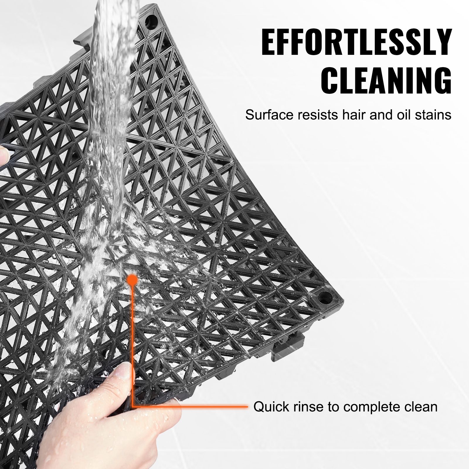 Modular Interlocking Cushion, 55 Pack 30 x 30 cm Splicing Drainage Mats, PVC Interlocking Drainage Floor Tiles, Non-Slip Drainage Holes for Restroom, Bathroom โ image 5