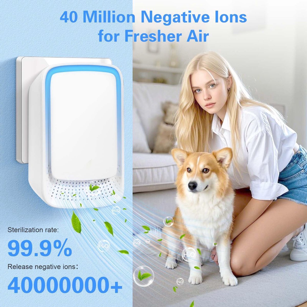 Air Purifier - Pack of 4 Plug-in Negative Ion Air Purifiers - Negative Ion Air Purifier - Home Air Purifier - Negative Ion Air Purifier - Deodorizer — image 5
