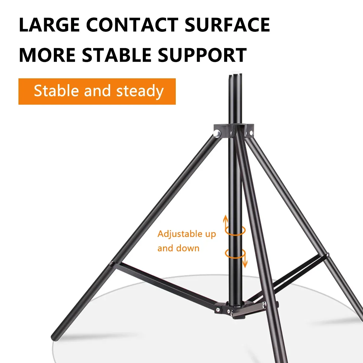 Tripod with Hose Adjustable Height Stable Stand for Live Streaming Photography — image 4