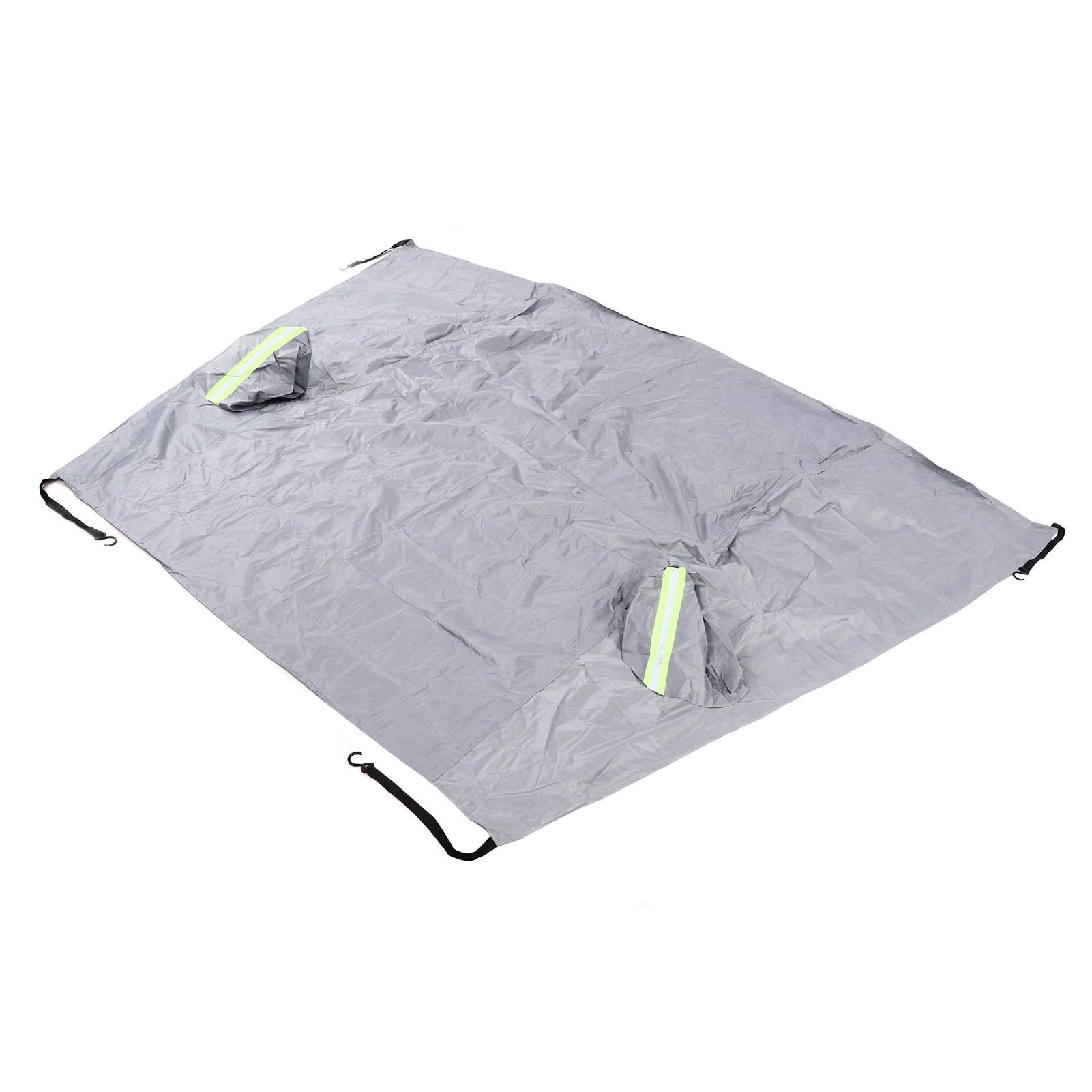 Windshield Cover Waterproof Snowproof Large Coverage Area Universal Windshield Protector with Reflective StripsGrey โ image 4
