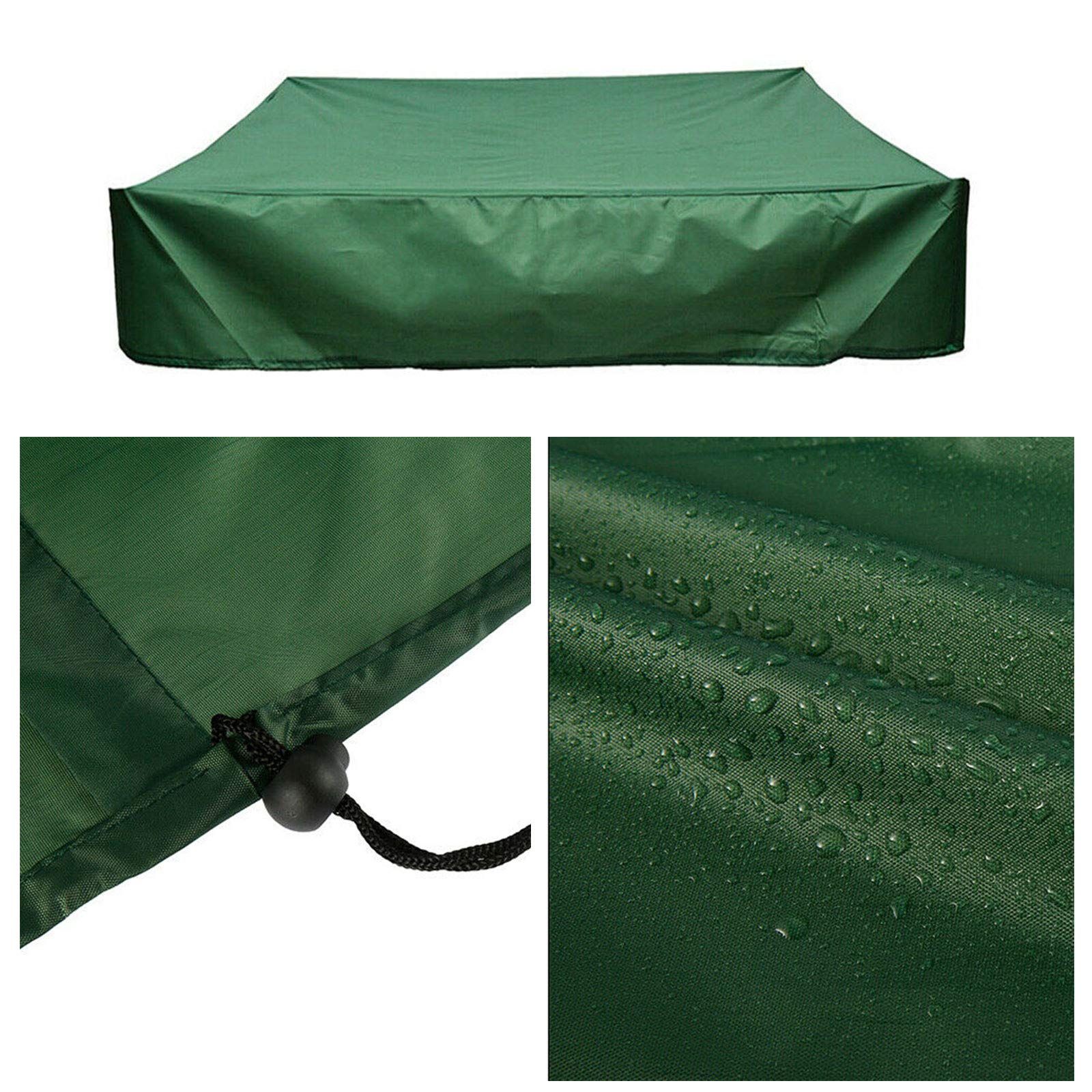 Sandbox Cover Square Waterproof Sandpit Cover with Drawstring Tool Dustproof Oxford Cloth Sandbox Cover Pool Protective — image 5