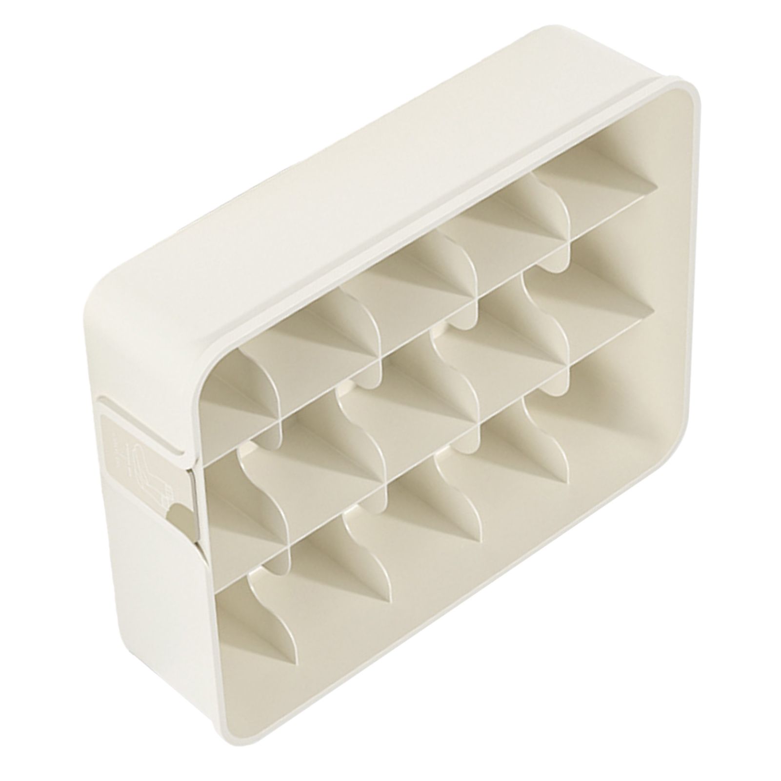 Sock Underwear Organizer Divider Plastic 15 Cell Closet Drawer Storage Box for Panty Ornament Ties White — image 2