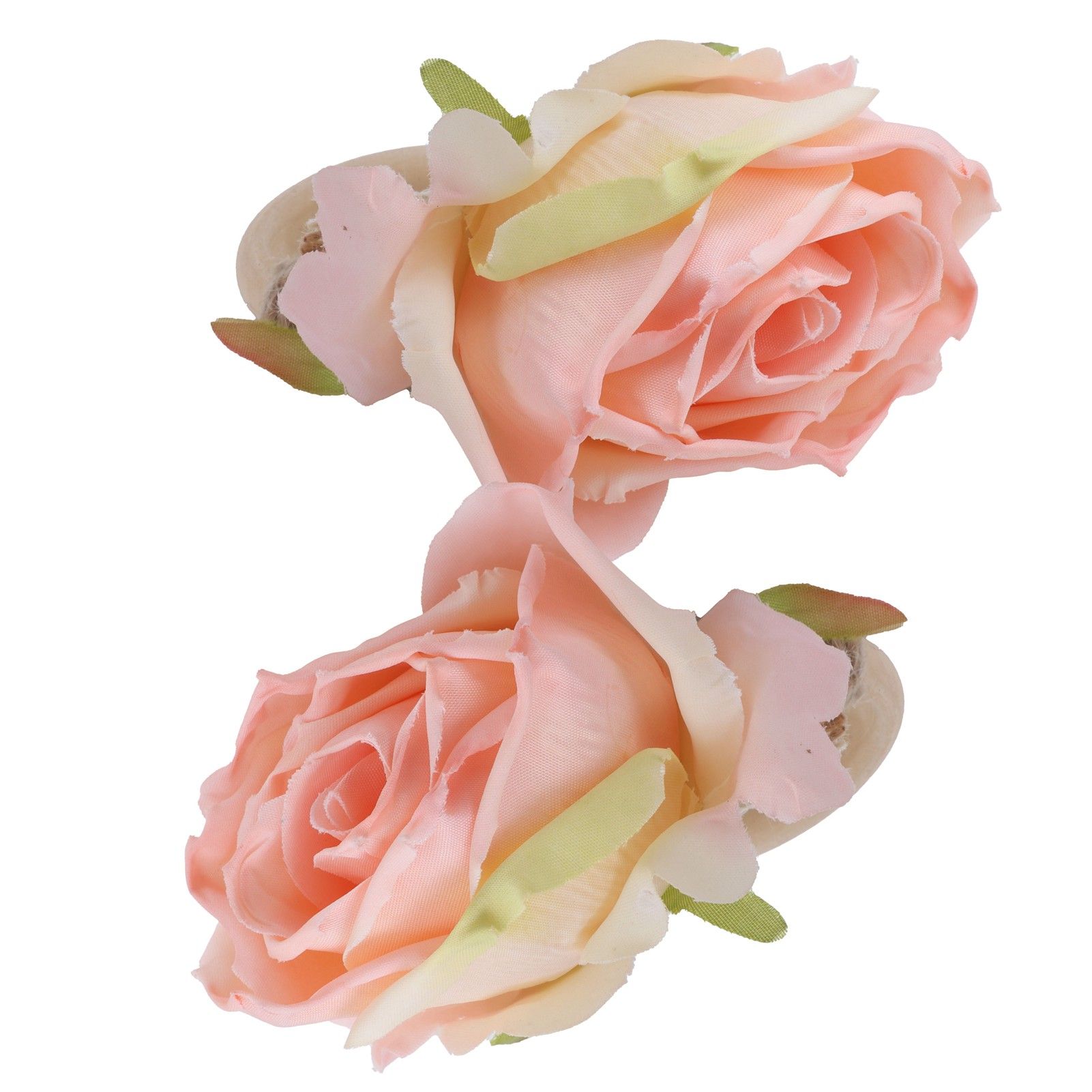 2Pcs Novelty Wooden Napkin Buckle Artificial Floral Napkin Ring for Festival Table DecorationPink โ image 6