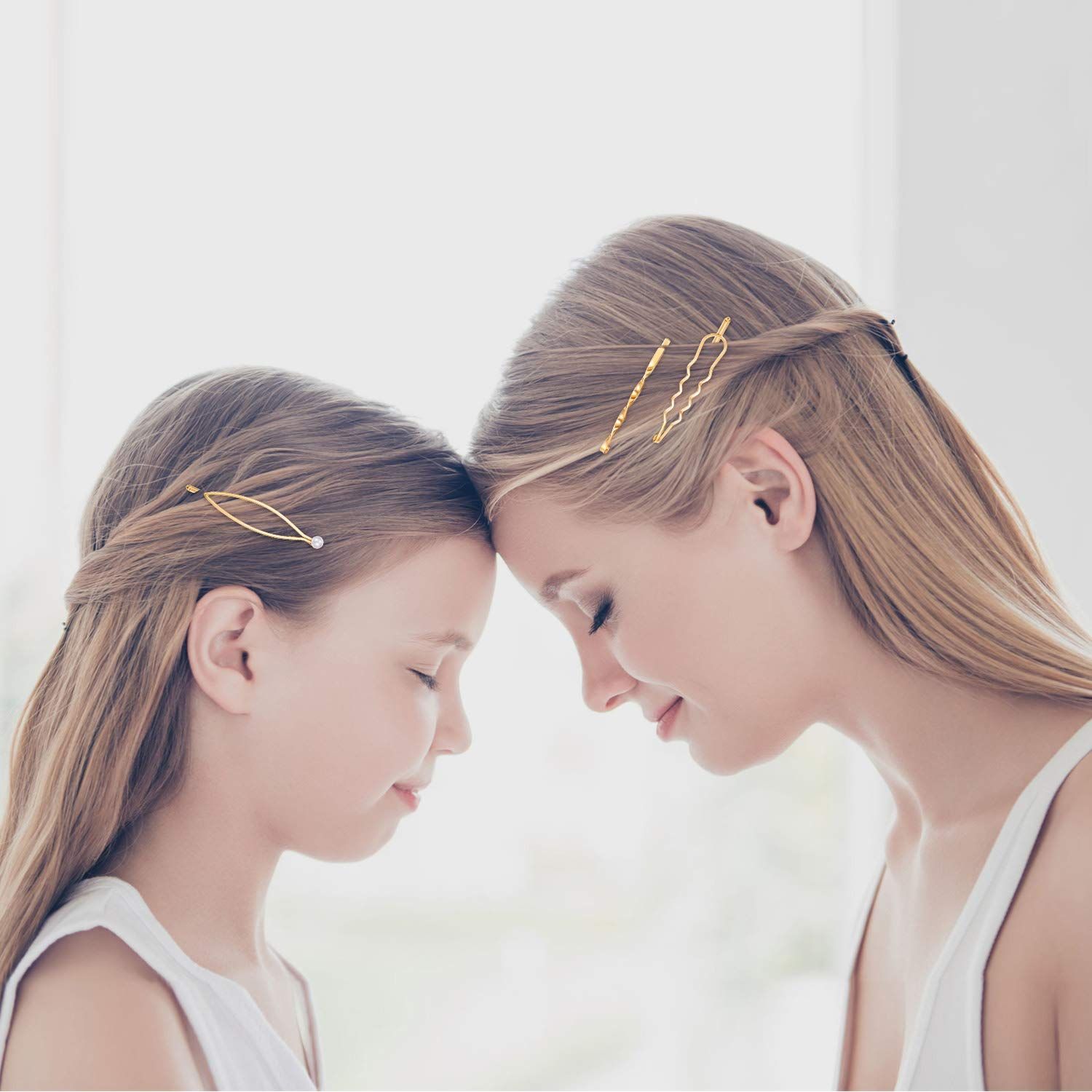 17 Pieces Gold Hair Pins Set Geometric Clips Metal Gold Decorative Hair Styling Jewelry Clamps Accessories for Girl Women Wedding โ image 2