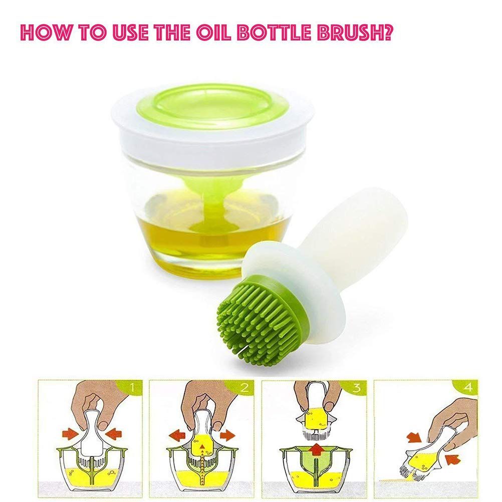 Basting Brushes BBQ Silicone Brush Barbecue Gadget Kitchen Cooking Tools Honey Olive Oil Pastry Brush with — image 3