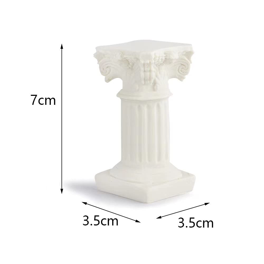 White Roman Pillars Greek Columns Mini Resin Decorations for Home Decor Statue Indoor Outdoor Modern Style Wedding Table โ image 5
