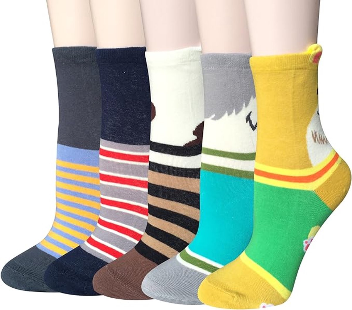 Cute and adorable animal pattern socks for women - cat and dog patterns - Christmas and birthday gifts - One Size Fits All — image 5
