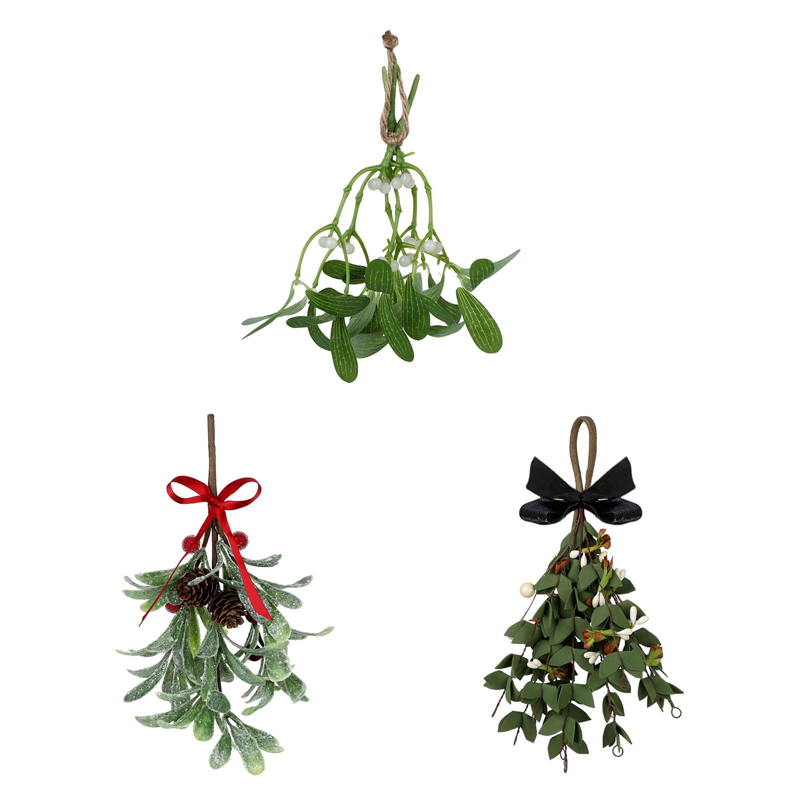Artificial Mistletoe Leaves Christmas Decoration — image 2