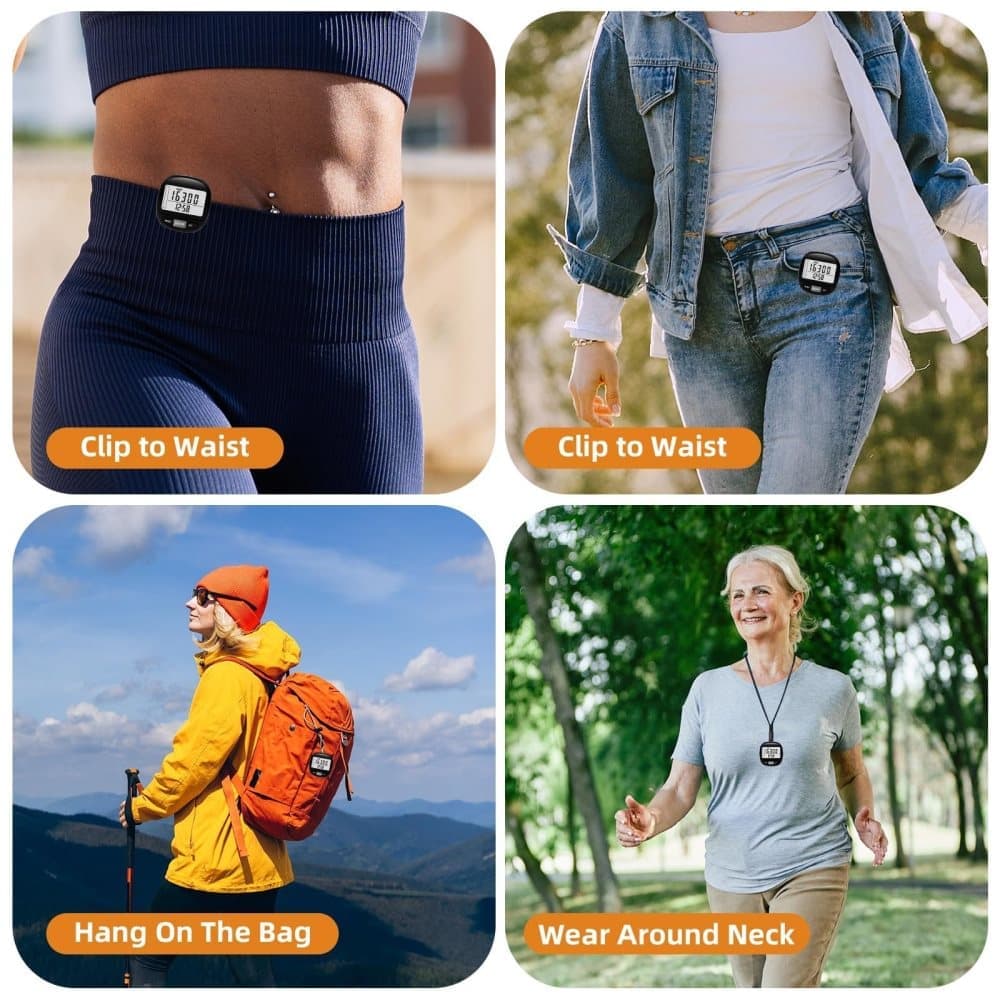 3D Pedometer with Large Screen for Steps Distance and Calories, Precision Meter — image 5