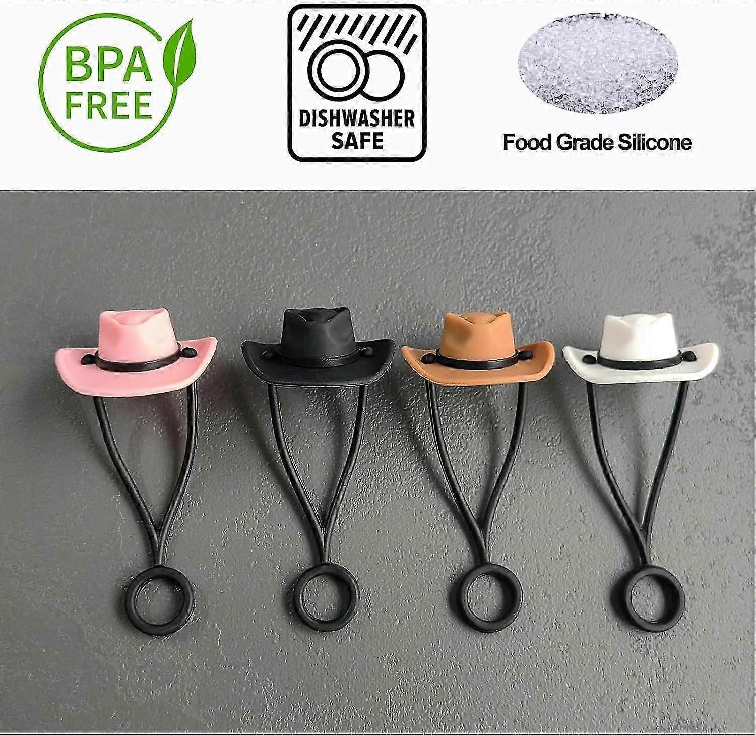 4 Pcs Straw Covers for Stanley Cup 20-40 oz, 0.4 inches Silicone Straw Cover Caps, Stanley Cups Accessories, Dust-proof and leak-proof,Simple Modern,R โ image 4