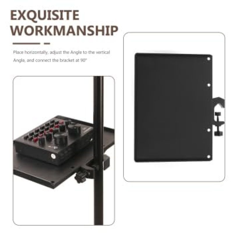 2pcs Universal Sound Storage Tray Live Broadcast Microphone Mic Rack Stand High-quality tray, removable and adjustable — image 2