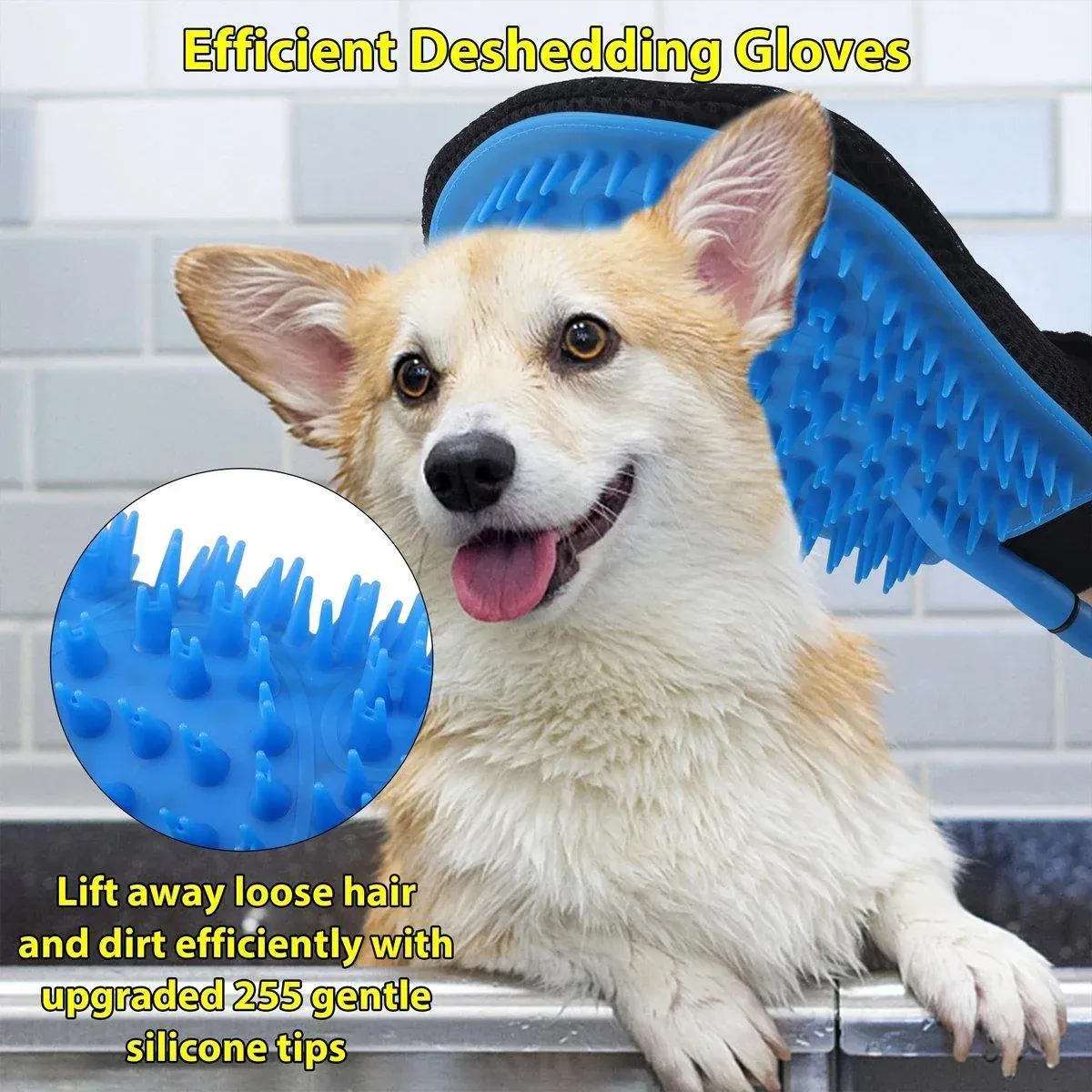 Dog Bath Brush Magic Scrub Brush Golden Retriever Teddy Shepherd Pet Grooming โ image 6