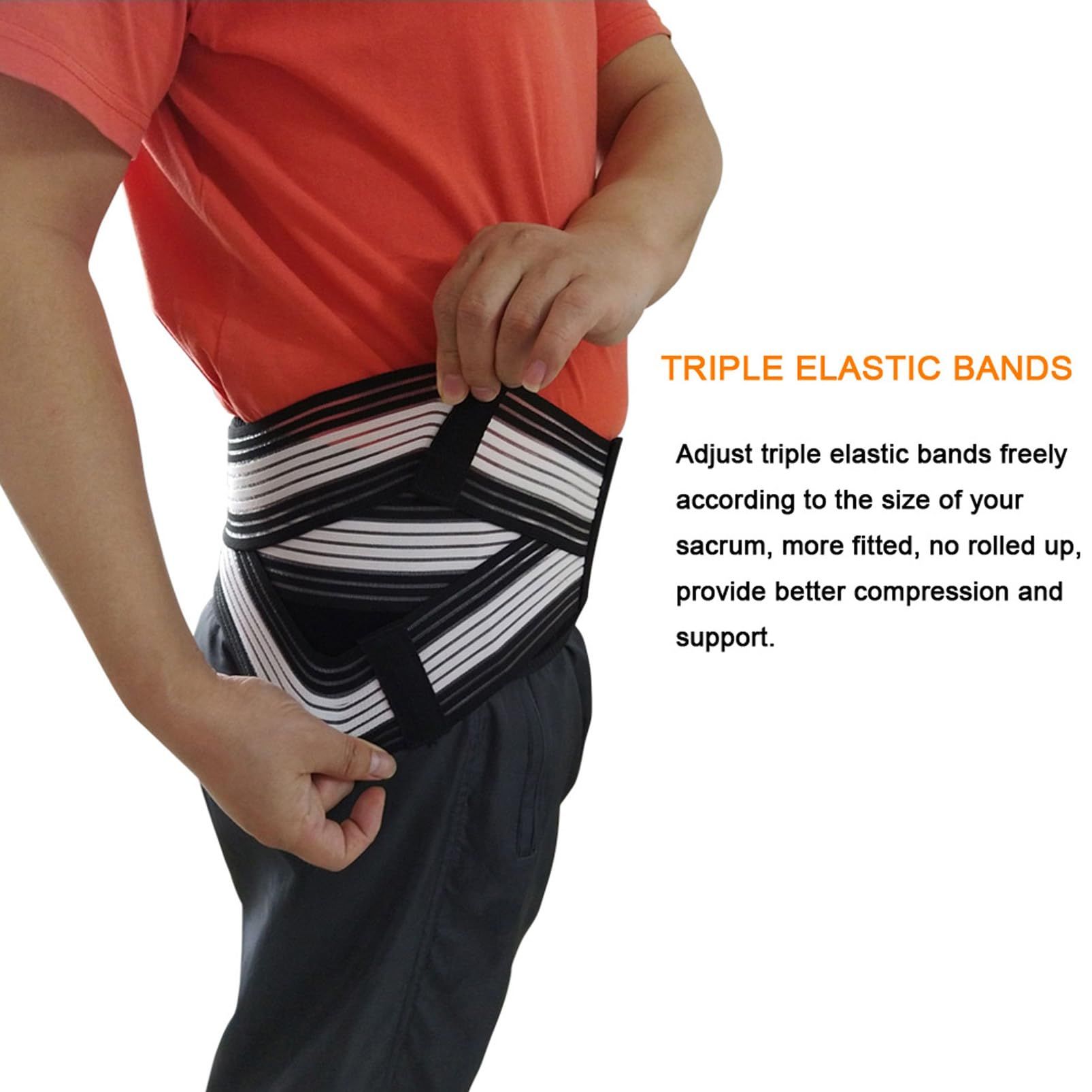 Sacroiliac Hip Belt for Men and Women That Alleviates Sciatic, Lower Back Pain, Back Brace Provides SI Joint Pelvic Support Nerve — image 3