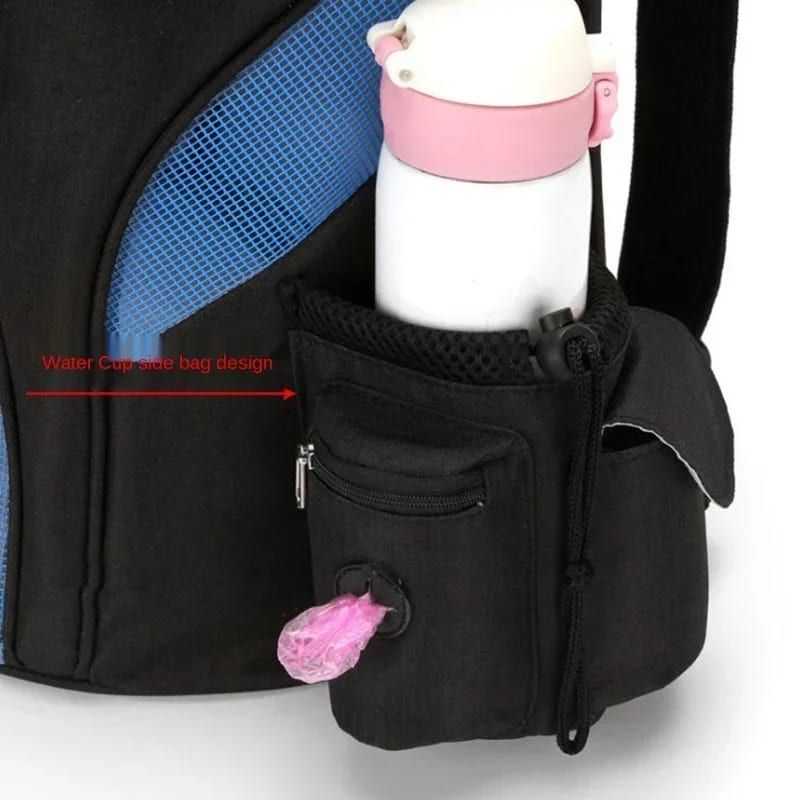 Comfortable hands-free pet carrier backpack with breathable mesh panels and padded shoulder straps, travel, a — image 5