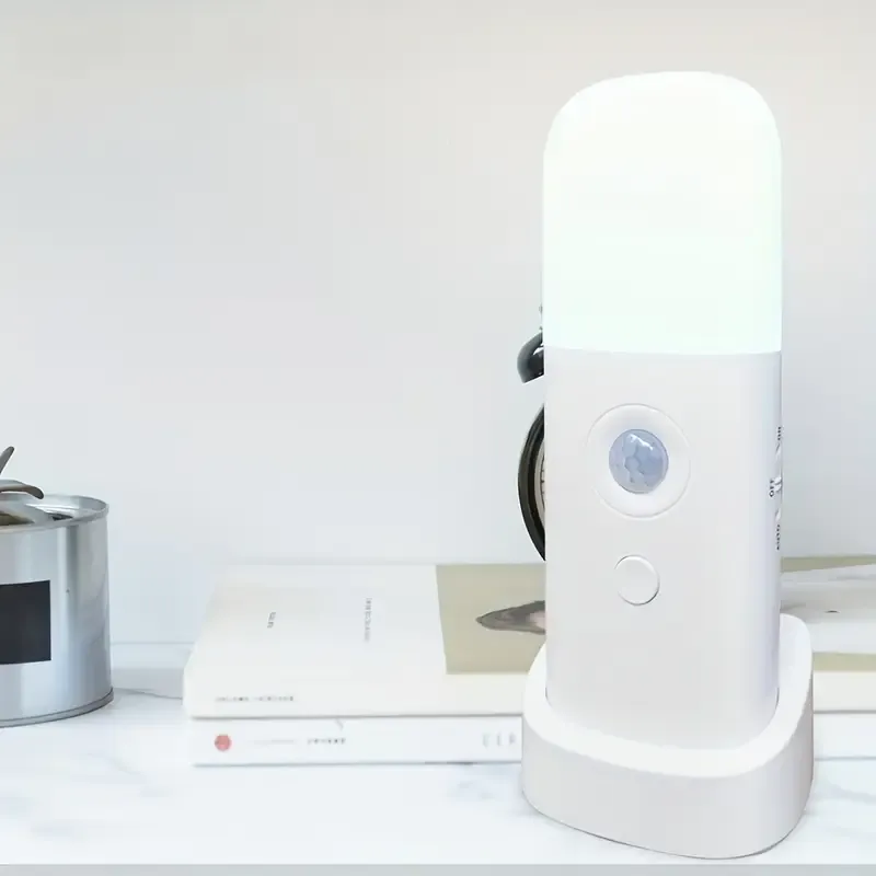 Smart Motion Sensor Night Light, 2000mAh Large Capacity Battery, 5-Level Dimming, Auto-On When Getting Up at Night, Energy-Saving & Worry-Free. Cool
