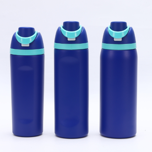 Insulated Stainless Steel Water Bottle with Straw,blue & 24 oz, BPA-Free, for Travel, Sports, Outdoors — image 2