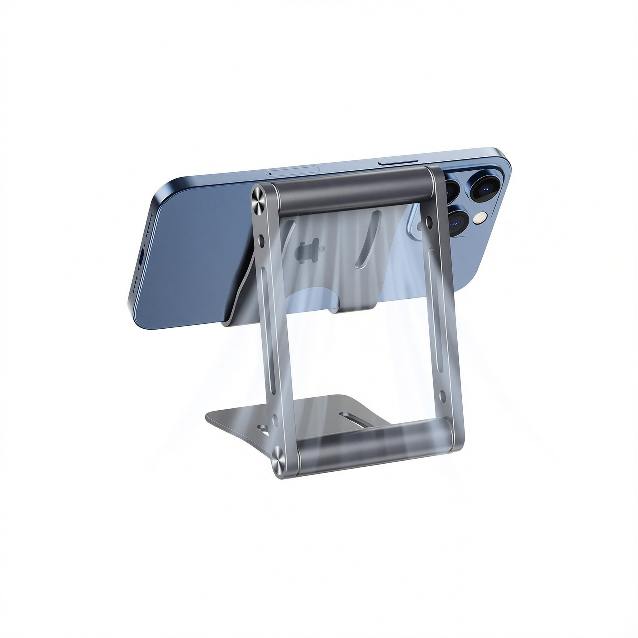 Metal Phone Stand This is spring K53 Rotating Desktop K54 full metal rotating bracket-space gray โ image 2