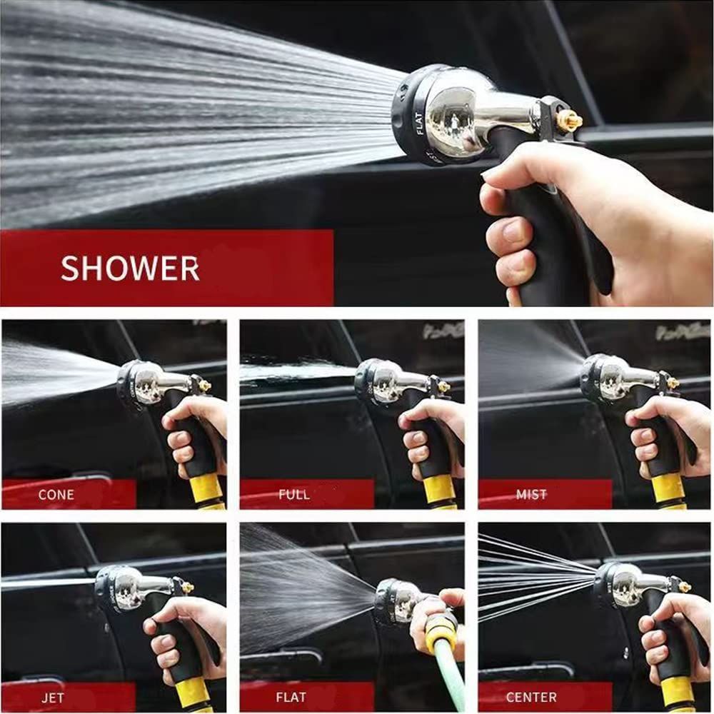 1 PCS Ultra Light Spray Pattern Hose Water Pistol Insulated Industrial Grade Power Spray Nozzle, Black — image 5