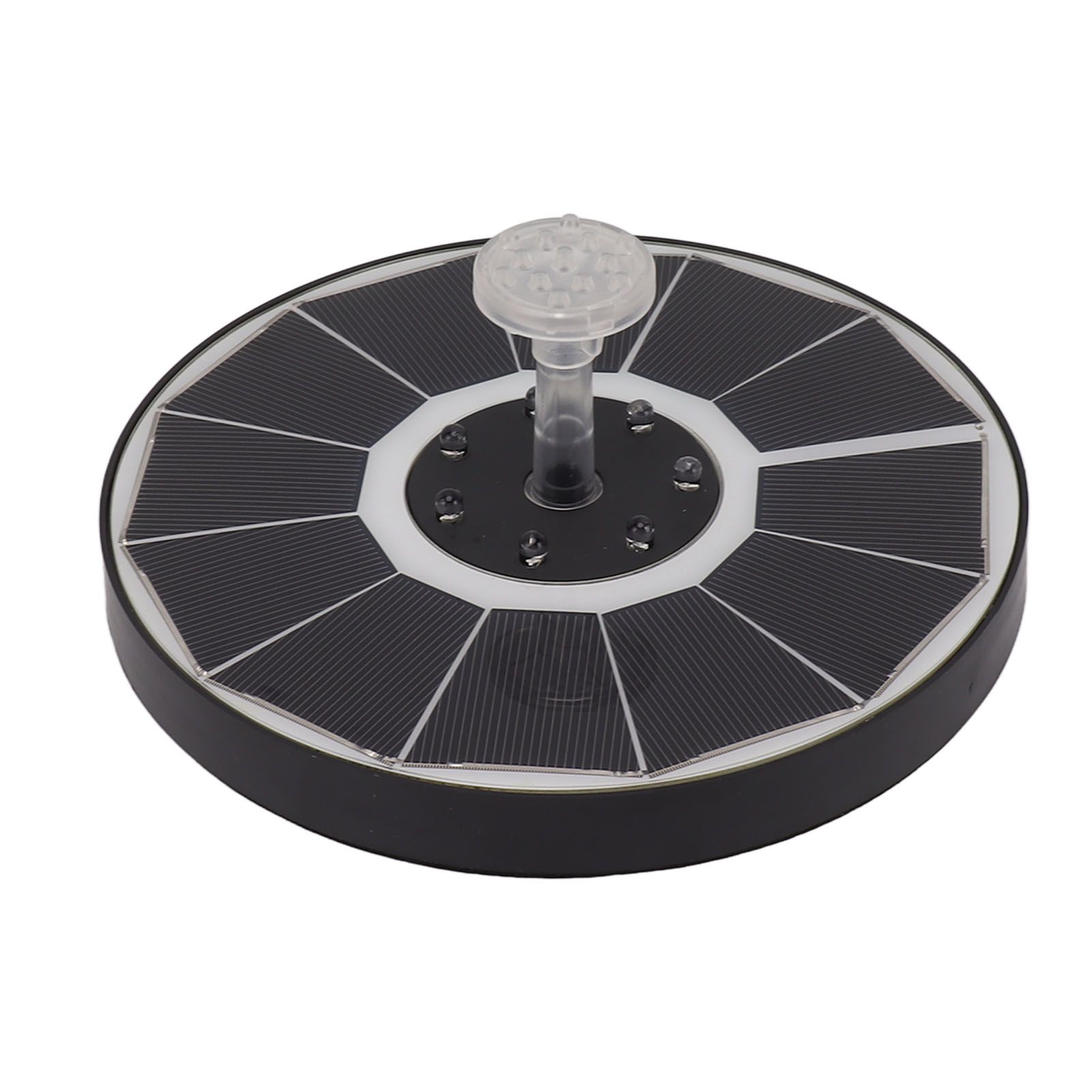 Solar Fountain Light with 8 Nozzles 3.5W 900mAh Colorful Powerful Solar Bird Bath Fountains for Bird Bath Garden TransparentNozzle — image 4