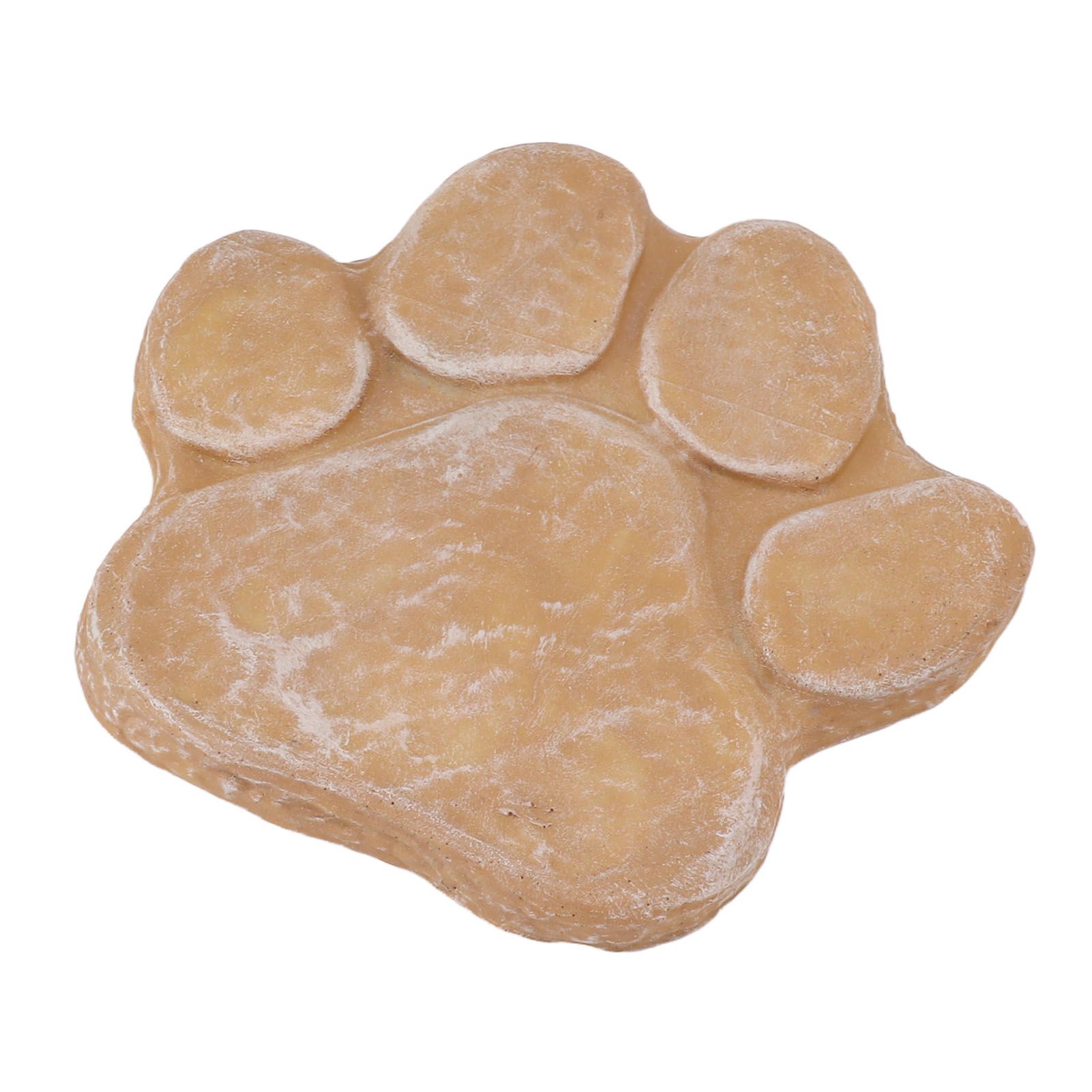 Dog Pawprint Memorial Stone DIY Lettering Dog Grave Marker Pet Monument for Outdoor Lawn Patio Sandy Yellow — image 6