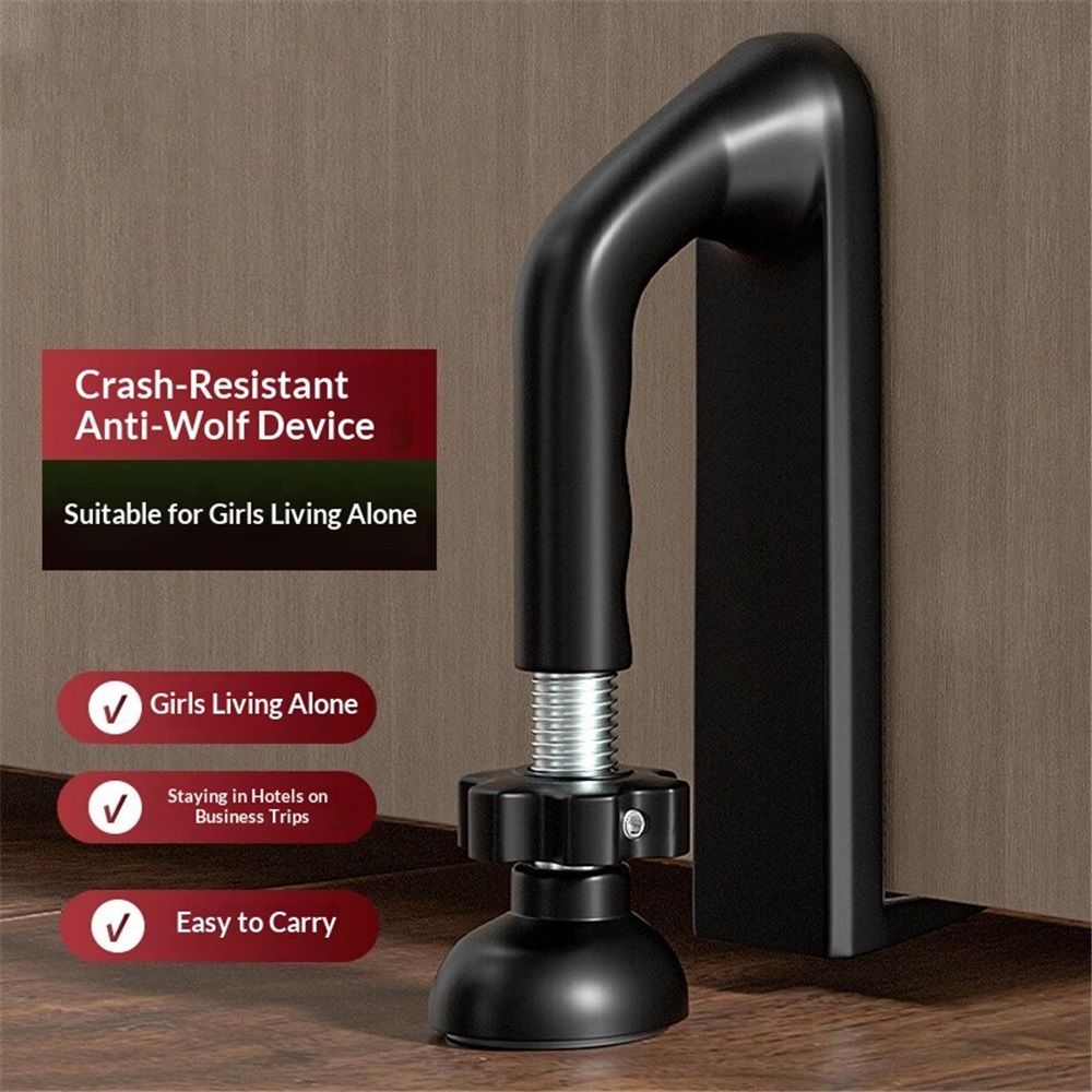 Portable Door Lock for Travel, Door Stopper Security for Hotels/Apartments - Reinforced Locking Device for Extra Safety for Women, Solo Travelers & — image 3