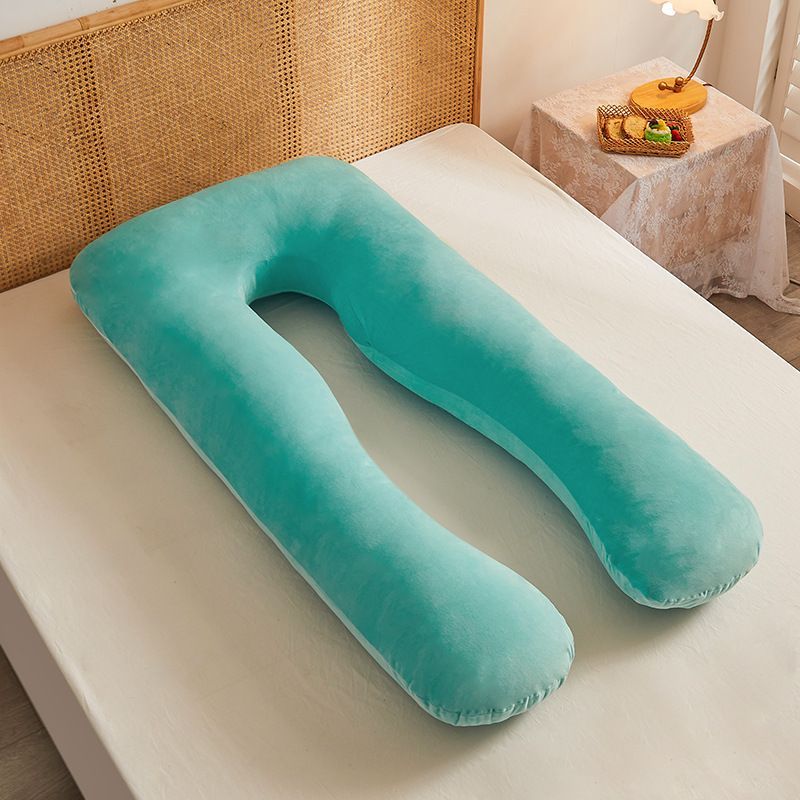 Maternity Pillow U-Shaped Pregnancy Pillow Pregnancy Body Pillow Breastfeeding - Light Green - Size 70-130cm
