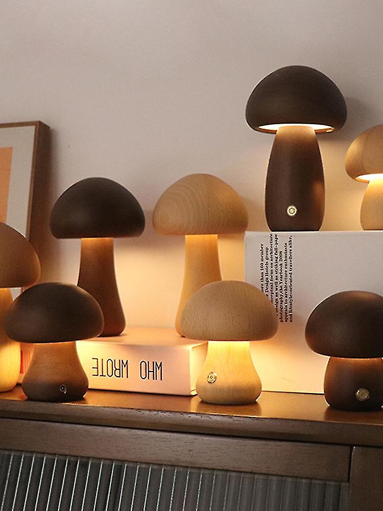Mushroom Lamp with Remote Control Night Light for Bedroom Indoor Outdoor Table Desk USB Rechargeable