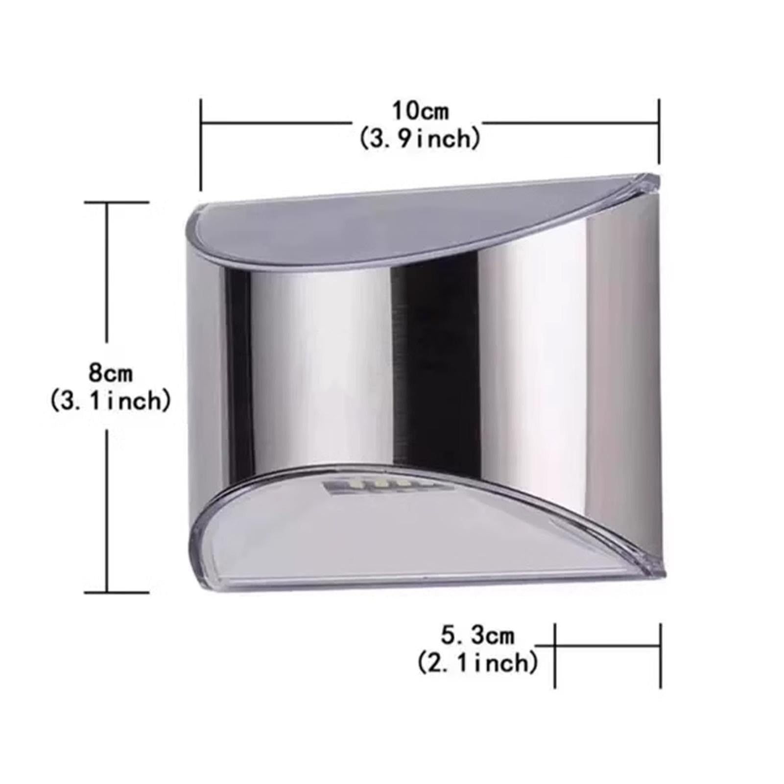 Outdoor Solar Lights Solar Wall Light Balcony Garden Solar Light Stainless Steel Modern Outdoor Waterproof Wall Light for Stairs โ image 2