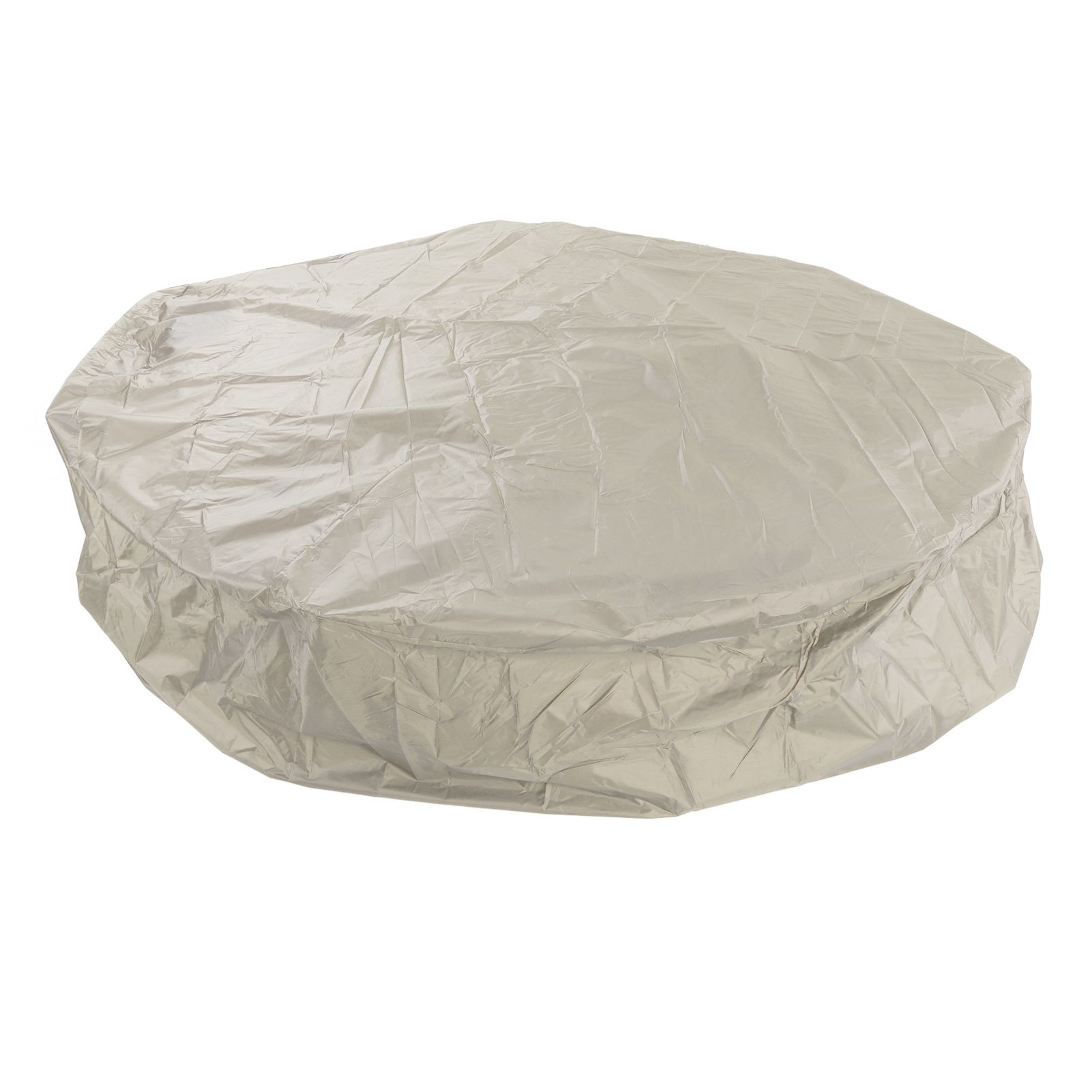 Outdoor Furniture Dust Covers Round Bathtub Cover 190 Silver Polyester Taffeta Hot Tub Waterproof Cover 210x30cm Beige — image 4