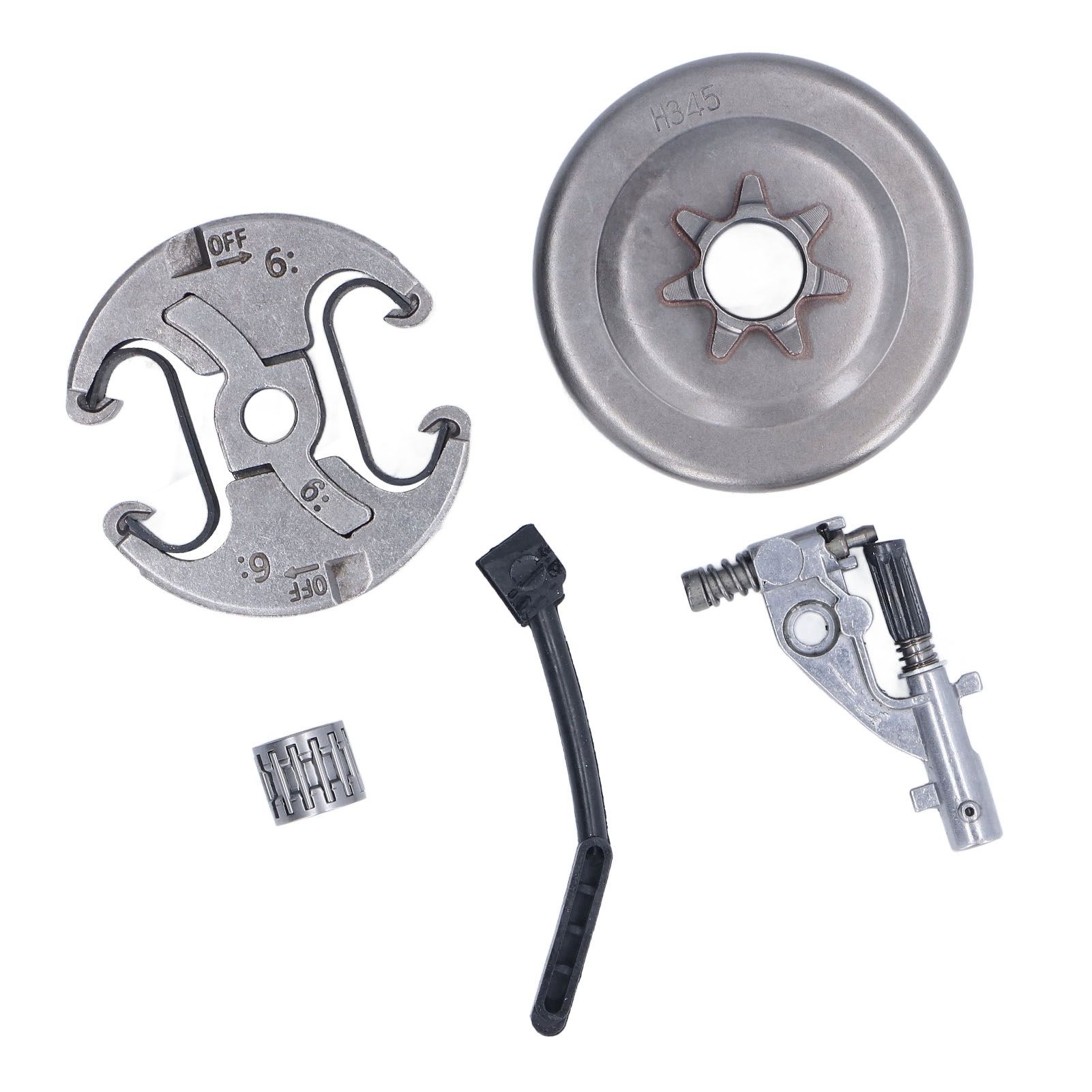 7 Teeth Clutch Drum Oil Pump Kit 17x30mm Gear Iron High Accuracy for Husqvarna 455 460 Chainsaw โ image 6