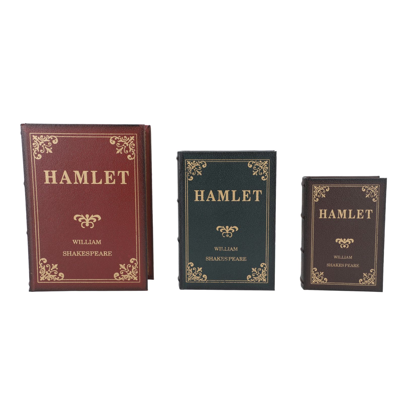 Decorative Vintage Book Shaped Trinket Storage Box Decorative Book Boxes for Office Model Photo Prop Green — image 2